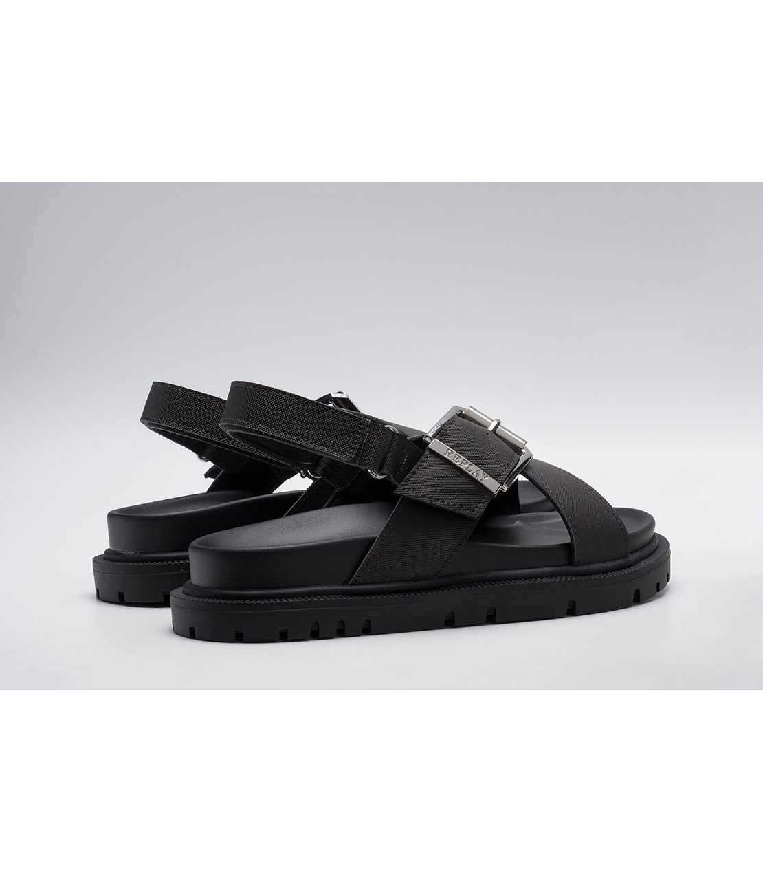 クロスバンドフラットソールサンダル 詳細画像 ブラックボード 2